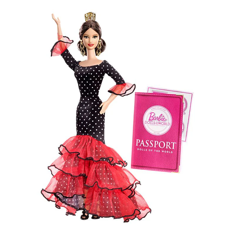 Barbie Spagna X8421 Collezione Bambole del Mondo Pink Label - immagine 4