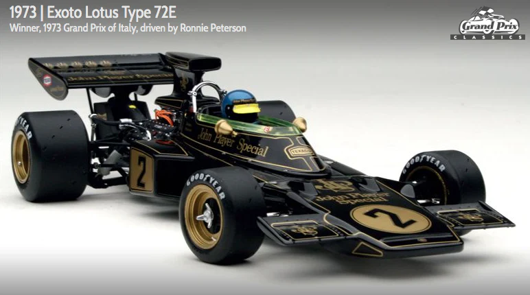 Exoto scala 1:18 articolo GPC97031 Grand Prix Classics Collection Lotus Type 72E - Ronnie Peterson