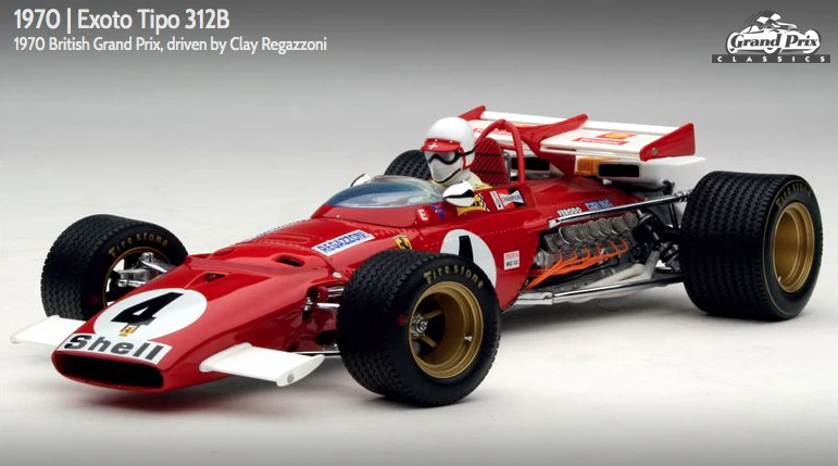 Exoto scala 1:18 articolo GPC97062 Grand Prix Classics Collection Ferrari 312B - Clay Regazzoni