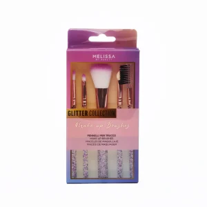 Set 5 Pennelli Con Manico Glitter
