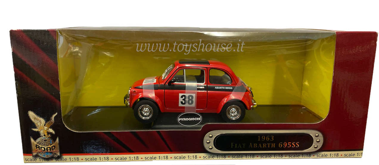 Yat Ming scala 1:18 artciolo 92338 Fiat 695 Abarth n.38 1963 - immagine 2