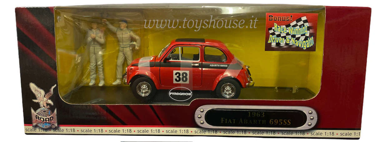 Yat Ming scala 1:18 artciolo 92338 Fiat 695 Abarth n.38 1963 - immagine 3