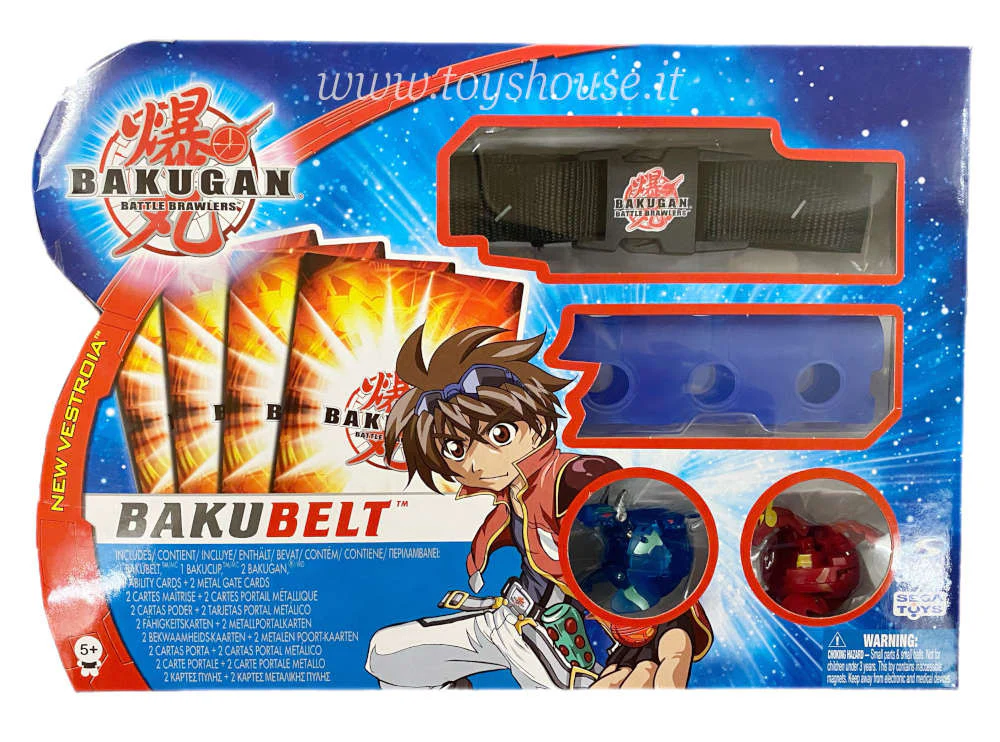 Bakugan Battle Brawlers Bakubelt contiene 1 Bakubelt 1 Bakuclip 2 Bakugan & 4 Carte Spin Master - immagine 2