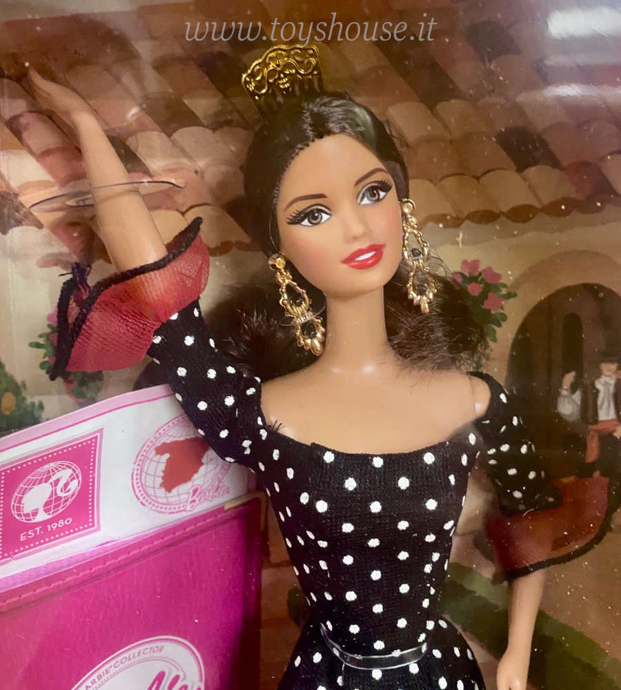 Barbie Spagna X8421 Collezione Bambole del Mondo Pink Label - immagine 3