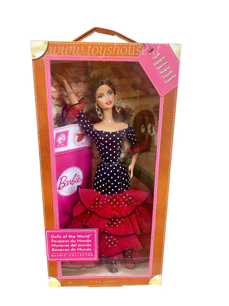 Barbie Spagna X8421 Collezione Bambole del Mondo Pink Label - immagine 2