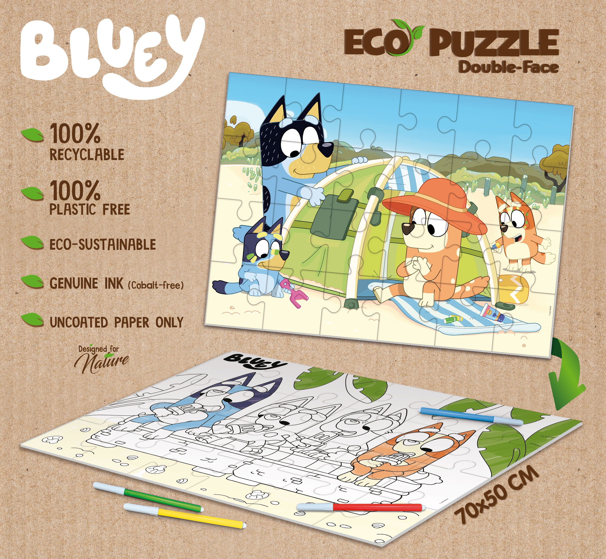 Bluey Eco-Puzzle Df 24 - immagine 5