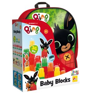 Bing Zainetto Baby Blocks Rosso
