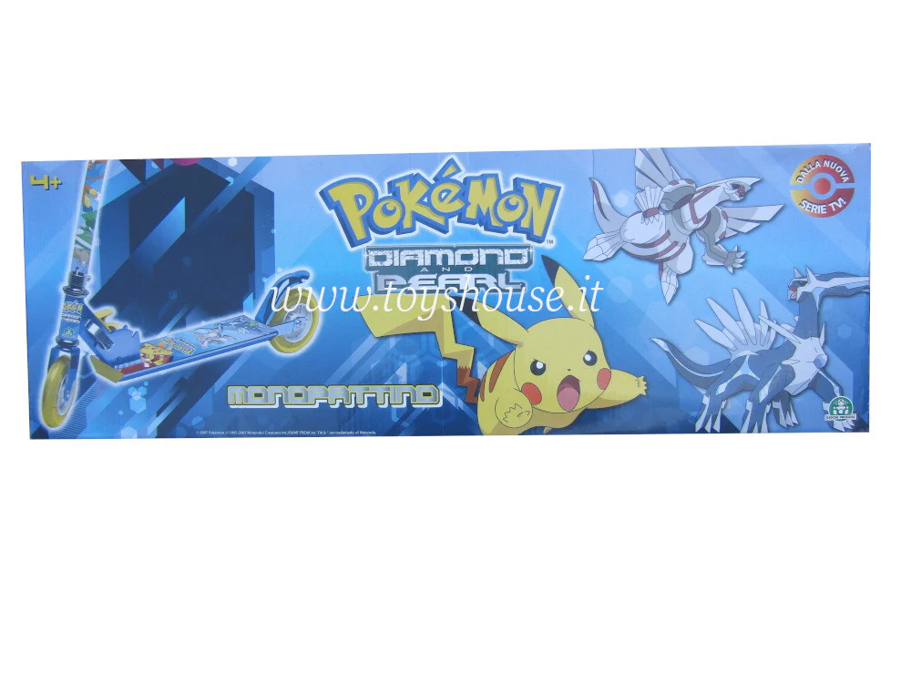 Pokemon Diamond & Pearl Monopattino Blu in metallo peso massimo 50kg - immagine 5