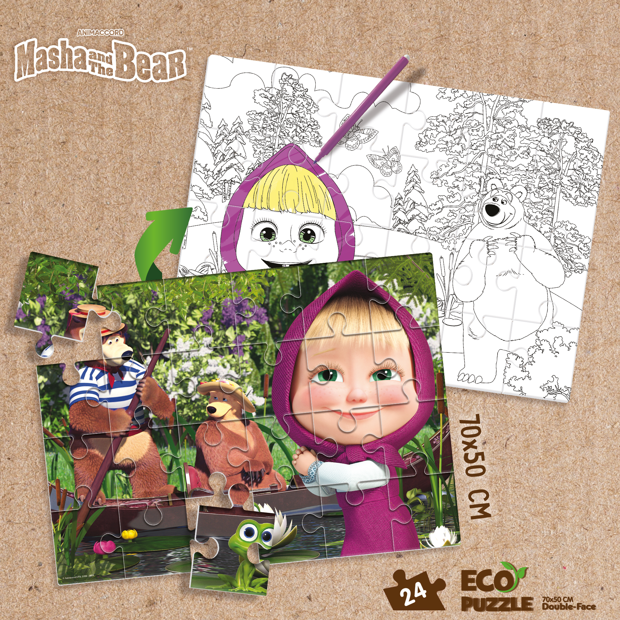 Masha Eco-Puzzle Df 24 - immagine 5