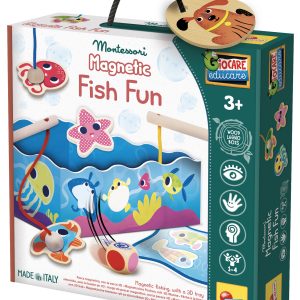Montessori Baby Wood Magnetic Fish Fun