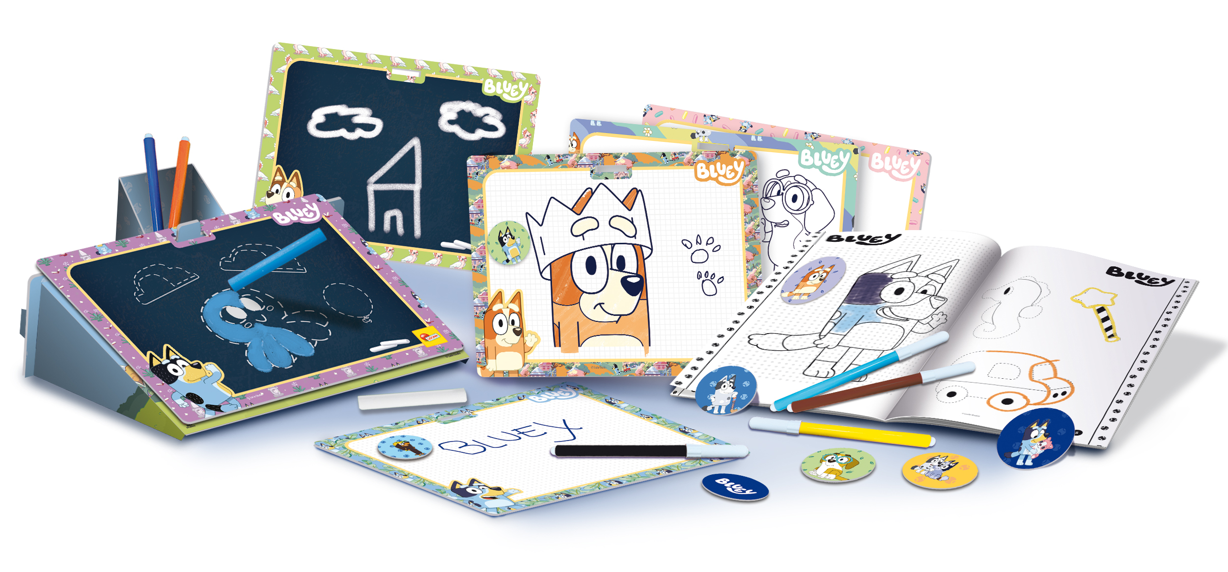 Bluey Zainetto Colouring And Drawing School - immagine 4