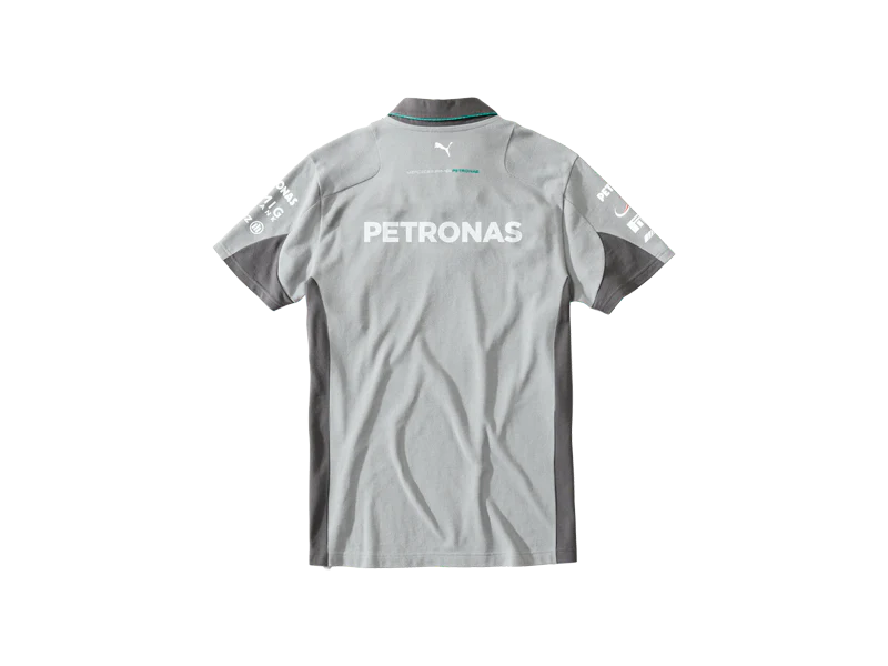 Polo da uomo - Team - grigio argento - immagine 3