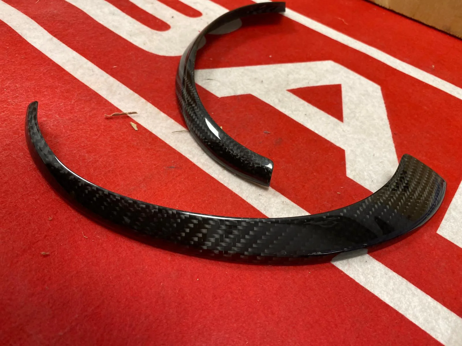 palpebre inf. carbonio fari 500 Abarth - immagine 2