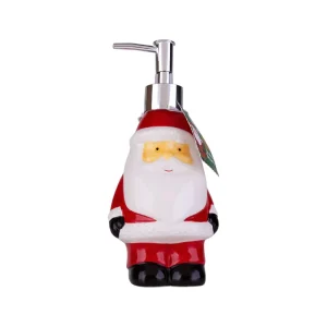 Dispenser Portasapone Natalizio - Babbo Natale - Ceramica