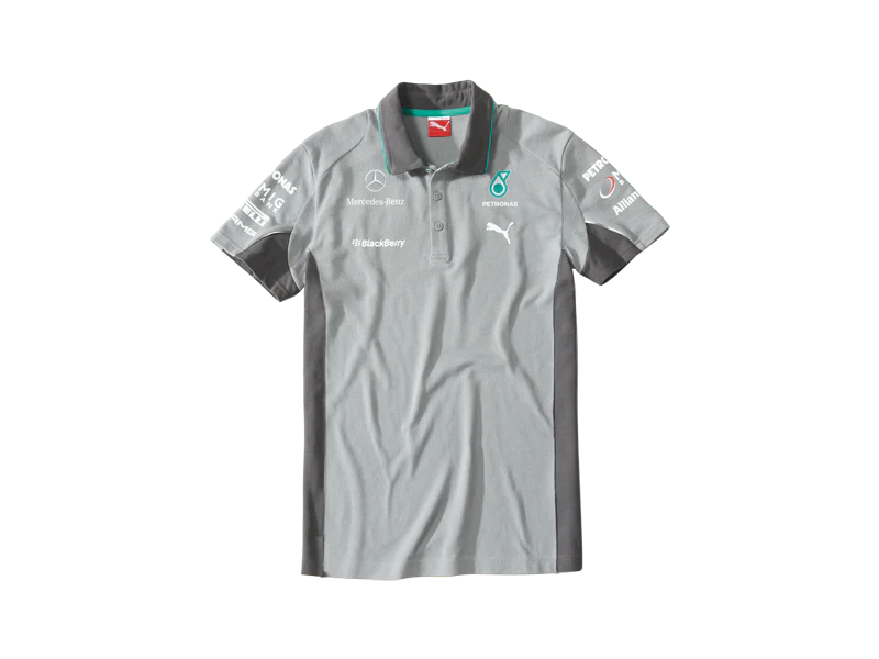 Polo da uomo - Team - grigio argento - immagine 2