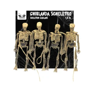 Decorazione Halloween - Ghirlanda Scheletri - Brown