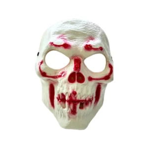 Maschera Scheletro Bambino - Bianco e Rosso