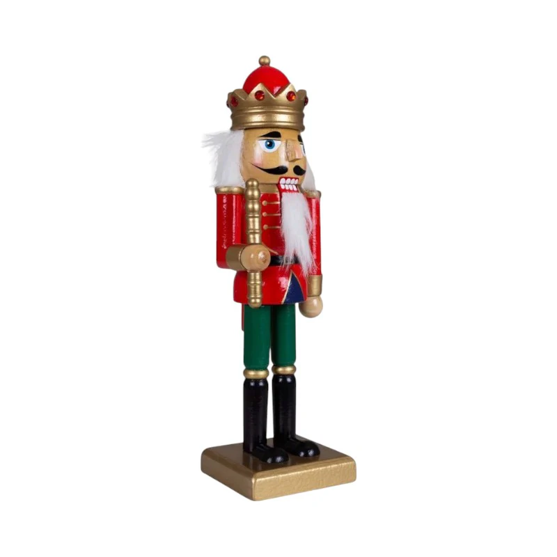 Schiaccianoci Rosso - Decorazione Natalizia - 25cm - immagine 3