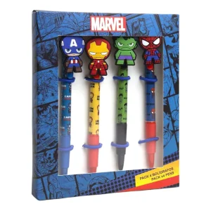 Kit 4 Penne a Sfera - Marvel Avengers 3D