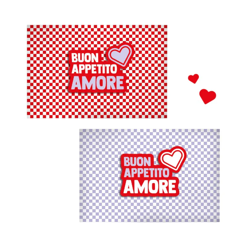 Tovaglietta Colazione - San Valentino - Buon Appetito Amore