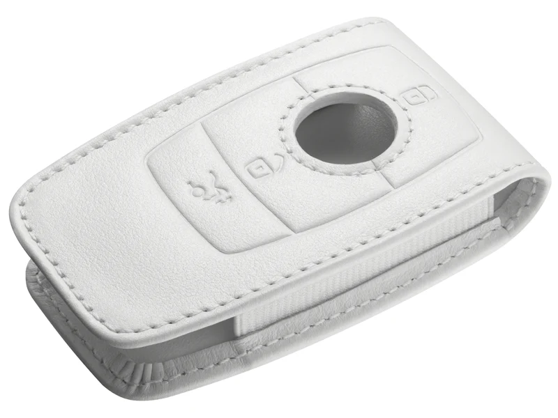 Custodia portachiavi pelle di vitello Bianco - immagine 2